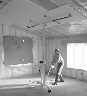 folding floor crane